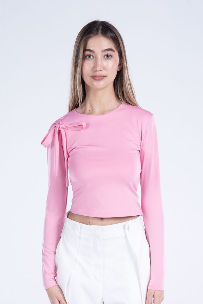 Round Neck Long Sleeve Top