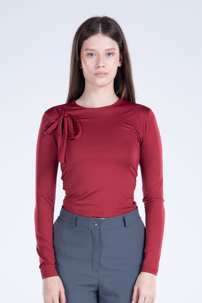 Round Neck Long Sleeve Top - Image 8