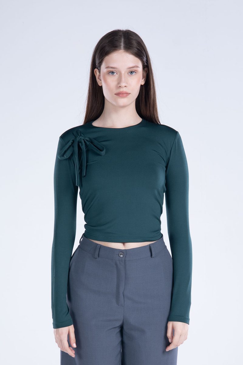 Round Neck Long Sleeve Top - Image 12