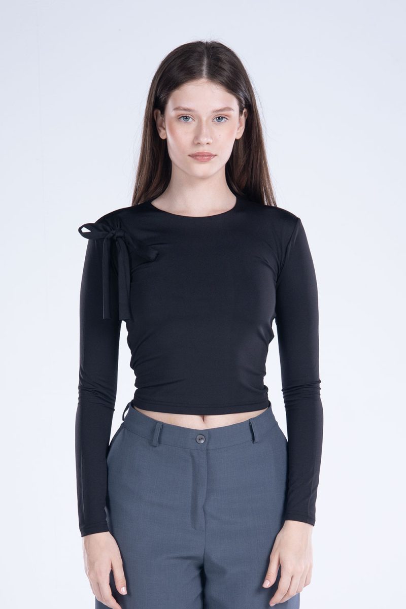 Round Neck Long Sleeve Top - Image 26