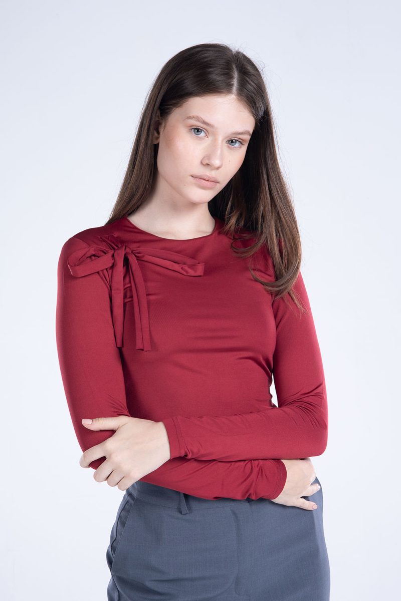 Round Neck Long Sleeve Top - Image 9
