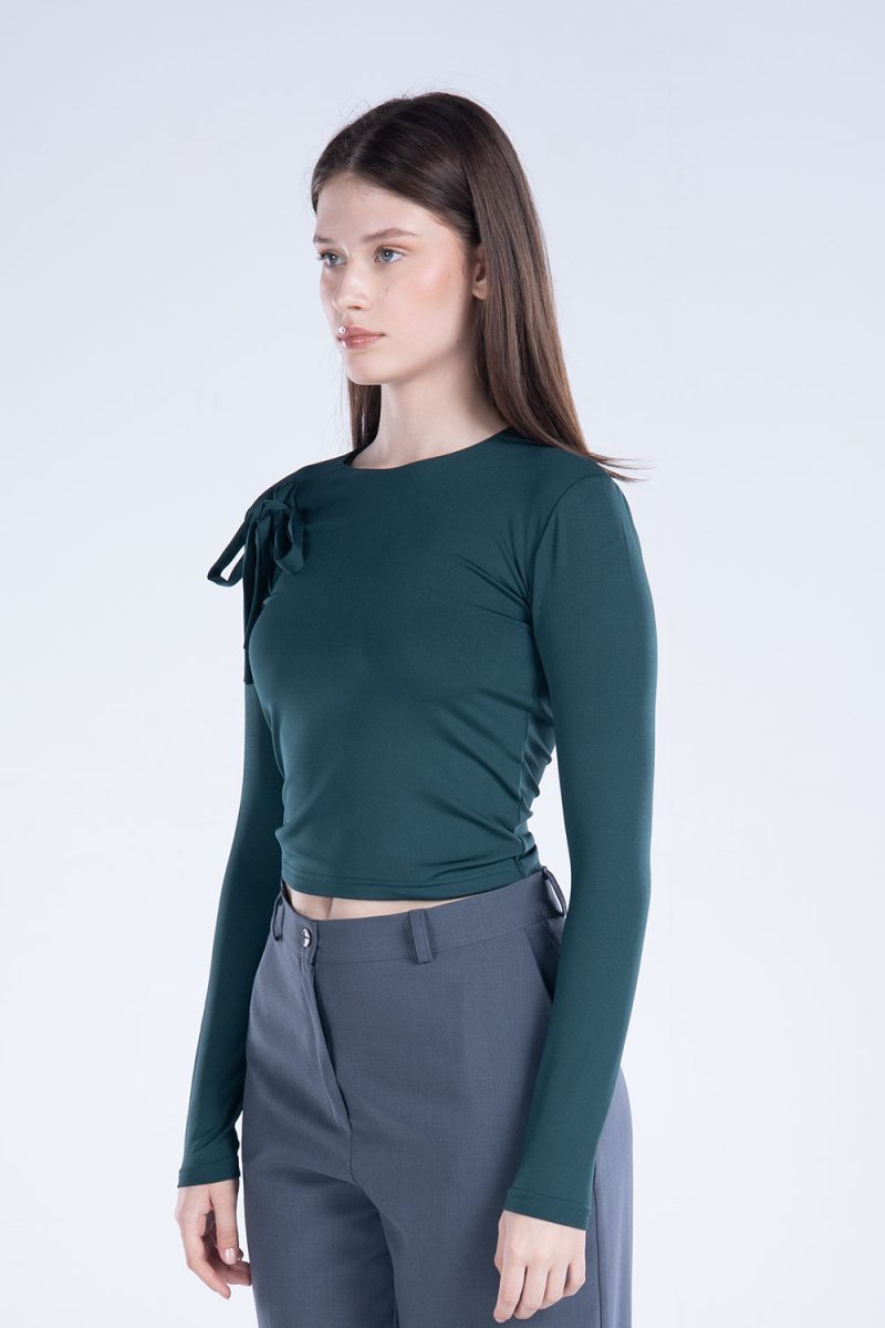 Round Neck Long Sleeve Top - Image 13