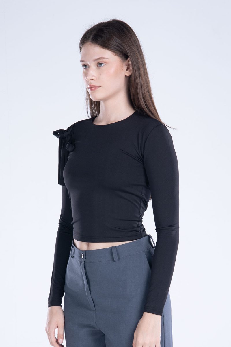Round Neck Long Sleeve Top - Image 27