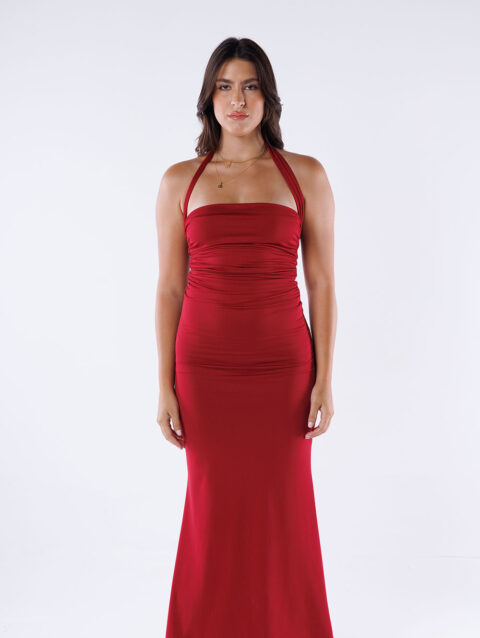 Halter Neck Maxi Dress