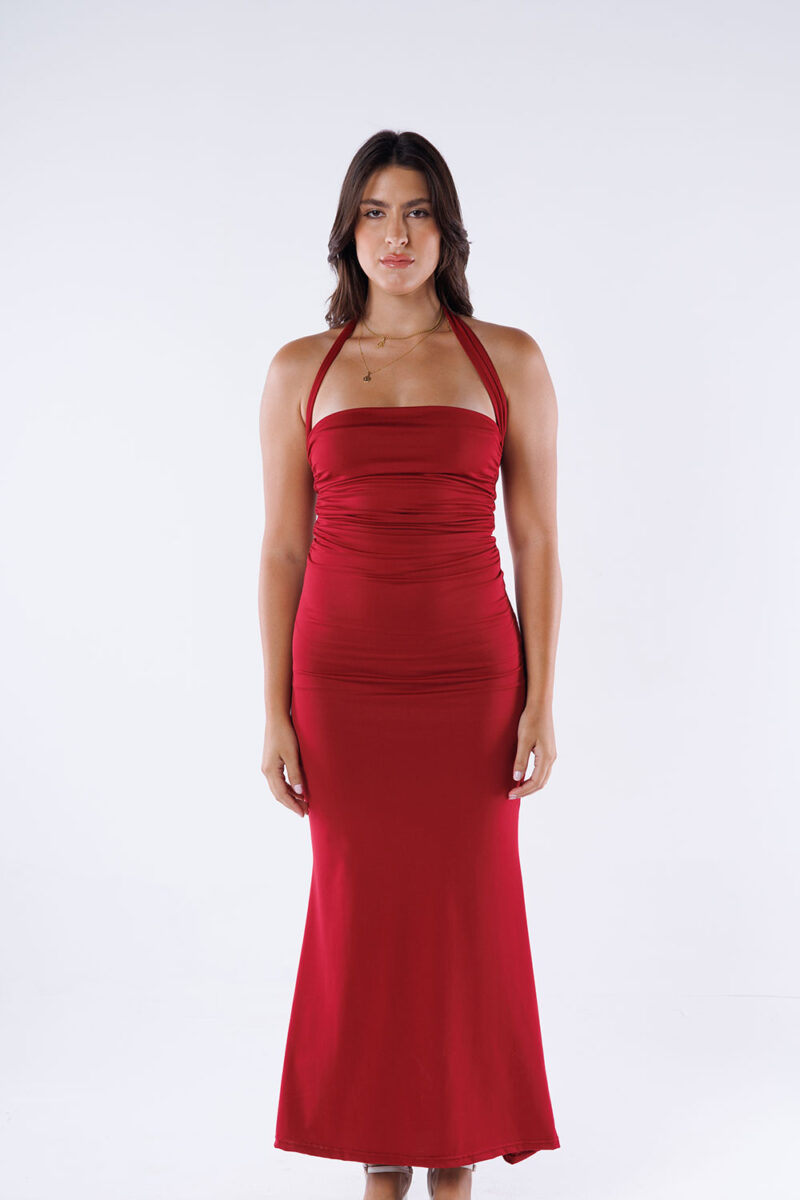 Halter Neck Maxi Dress