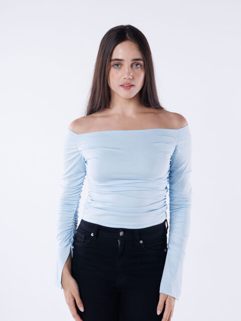 Off-Shoulder Long Sleeve Top