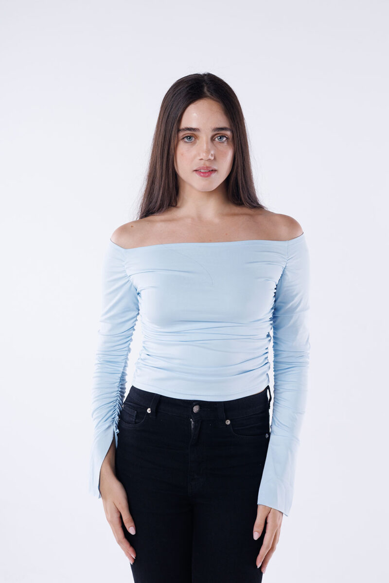Off-Shoulder Long Sleeve Top