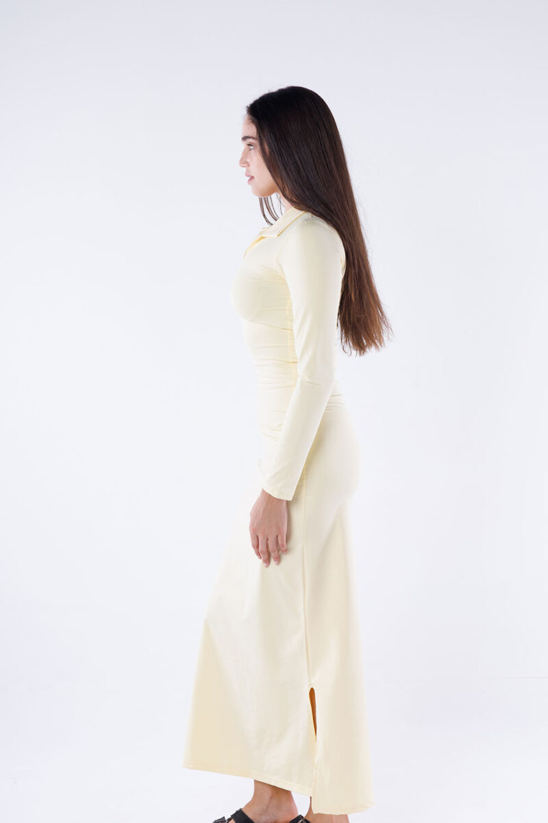 Polo Collar Maxi Dress - Image 20