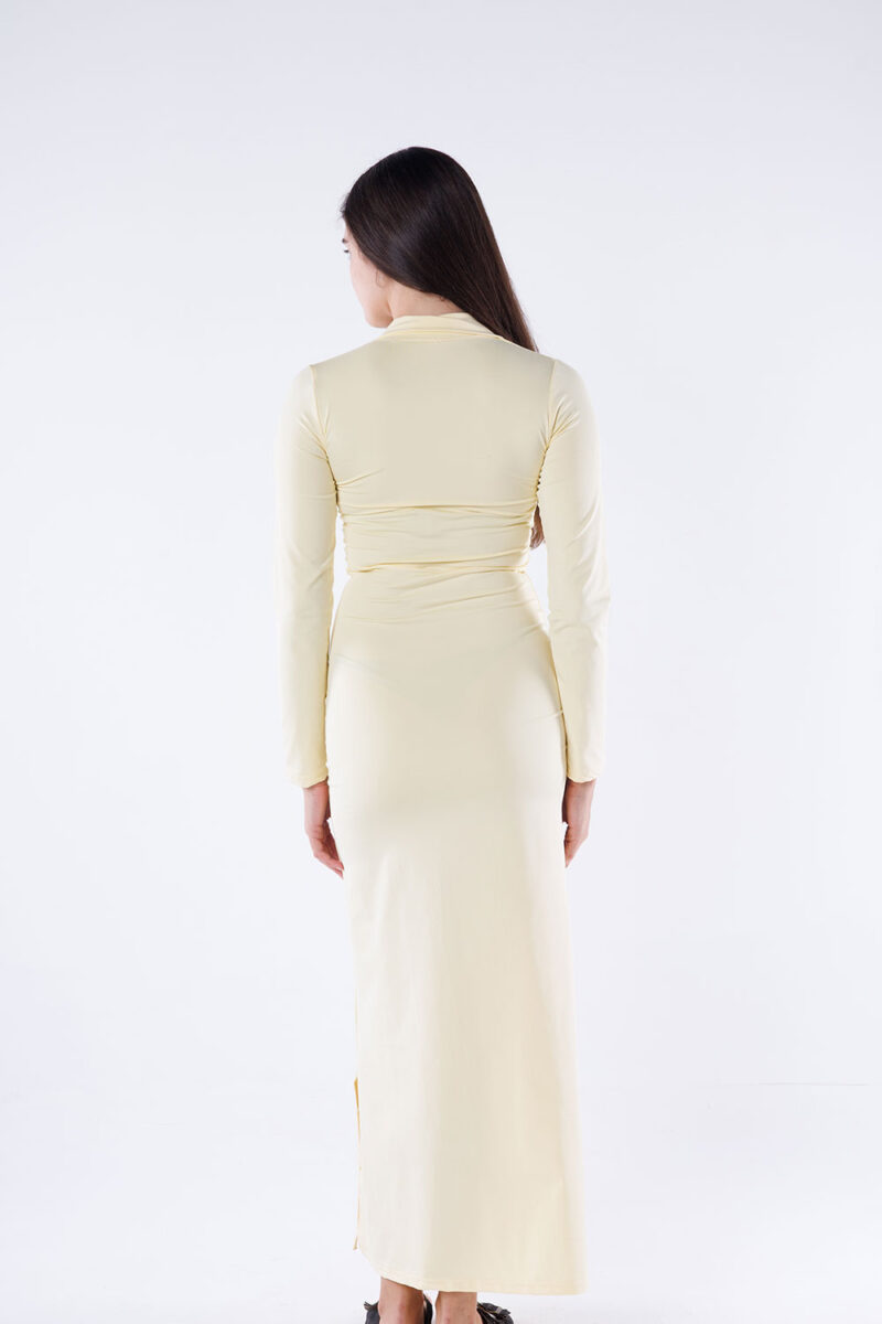 Polo Collar Maxi Dress - Image 21