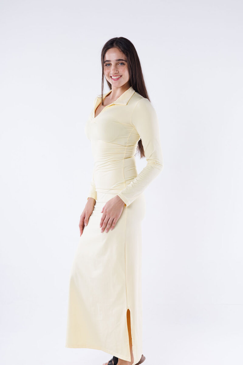 Polo Collar Maxi Dress - Image 22