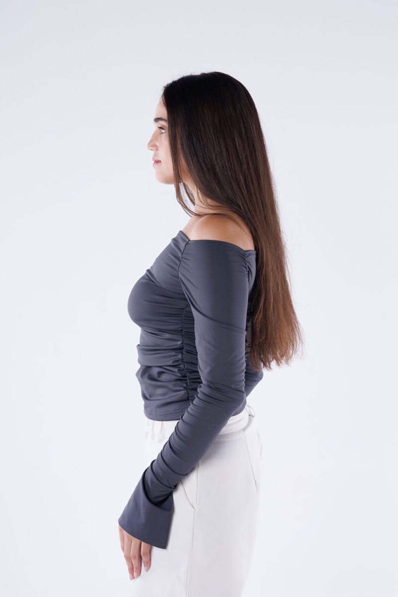 Off-Shoulder Long Sleeve Top - Image 15