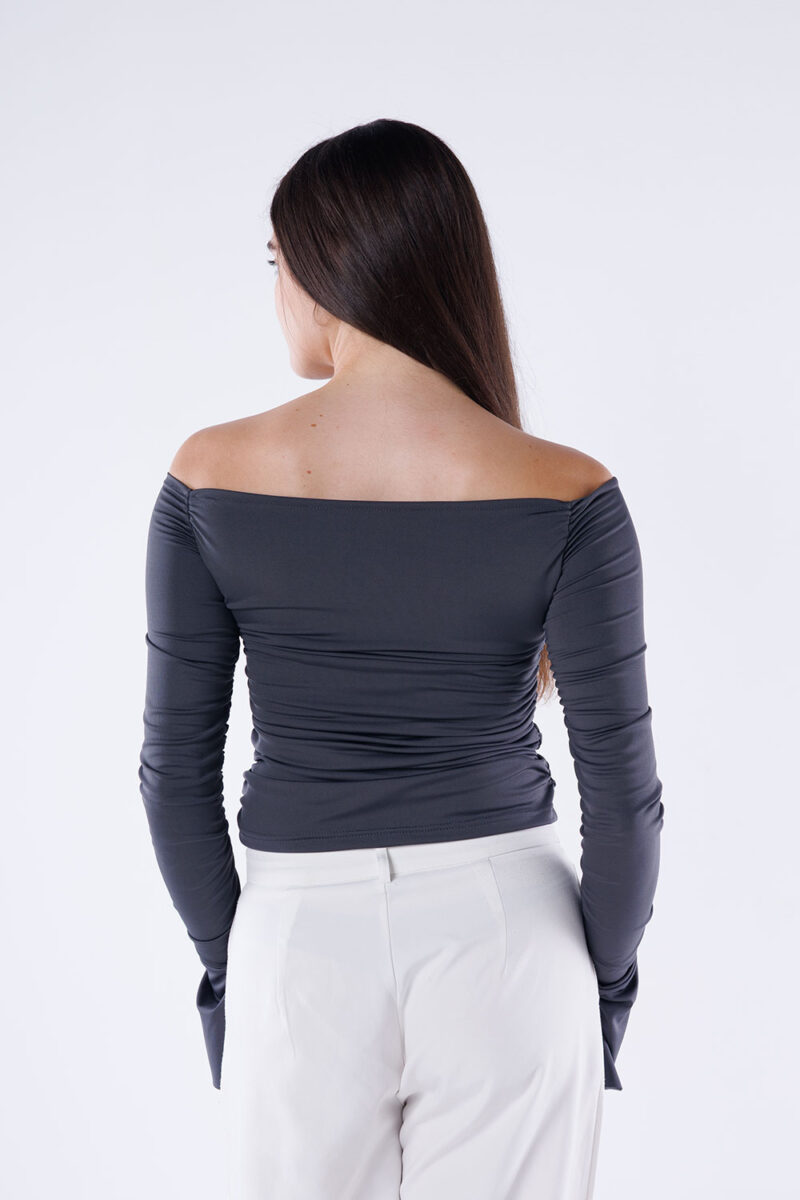 Off-Shoulder Long Sleeve Top - Image 16