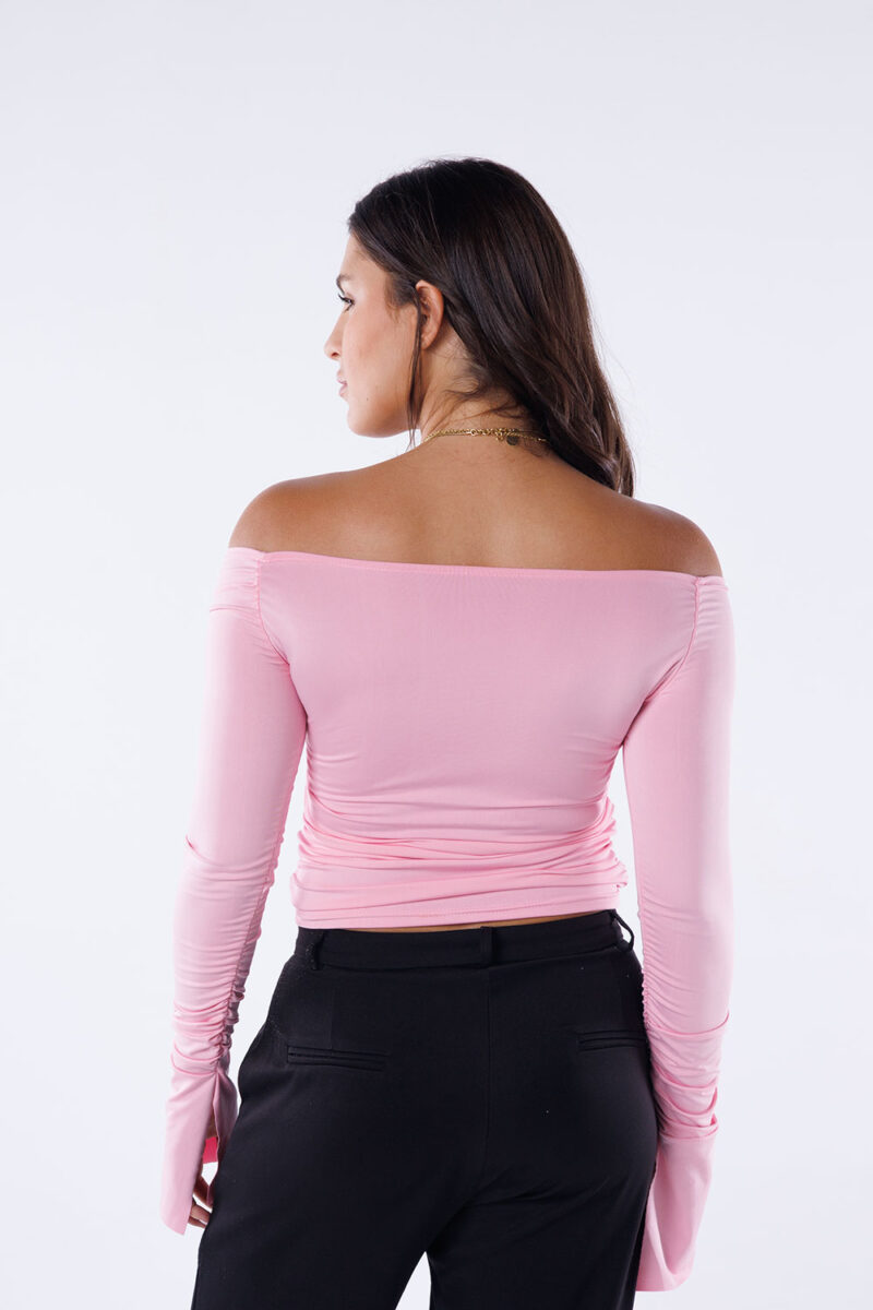 Off-Shoulder Long Sleeve Top - Image 12