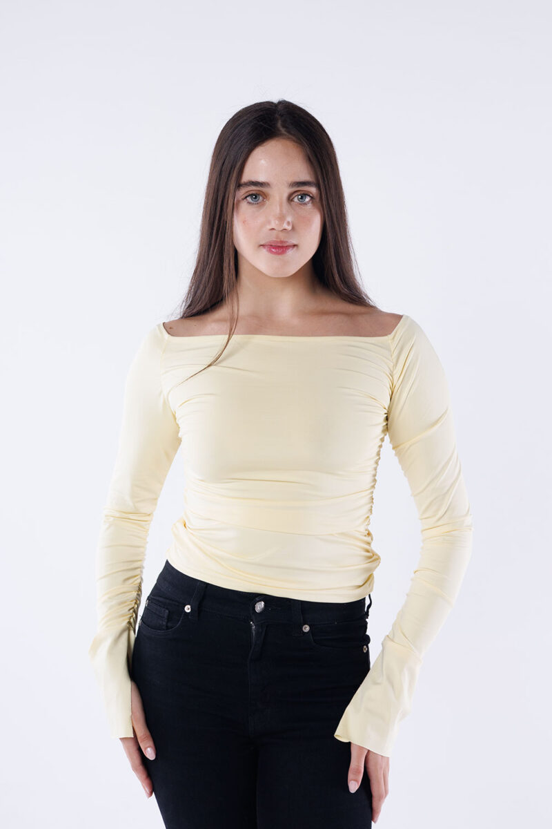 Off-Shoulder Long Sleeve Top - Image 23