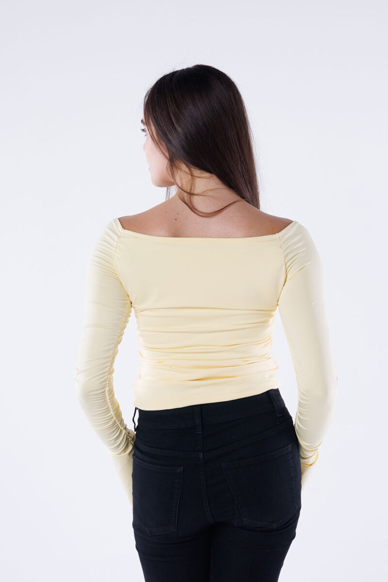 Off-Shoulder Long Sleeve Top - Image 25