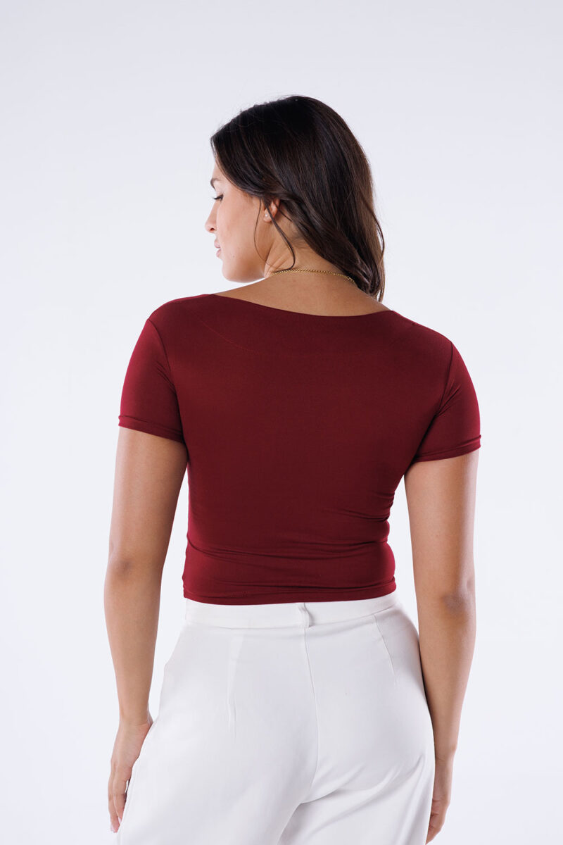 Square Neck Short Sleeve Top - Image 12