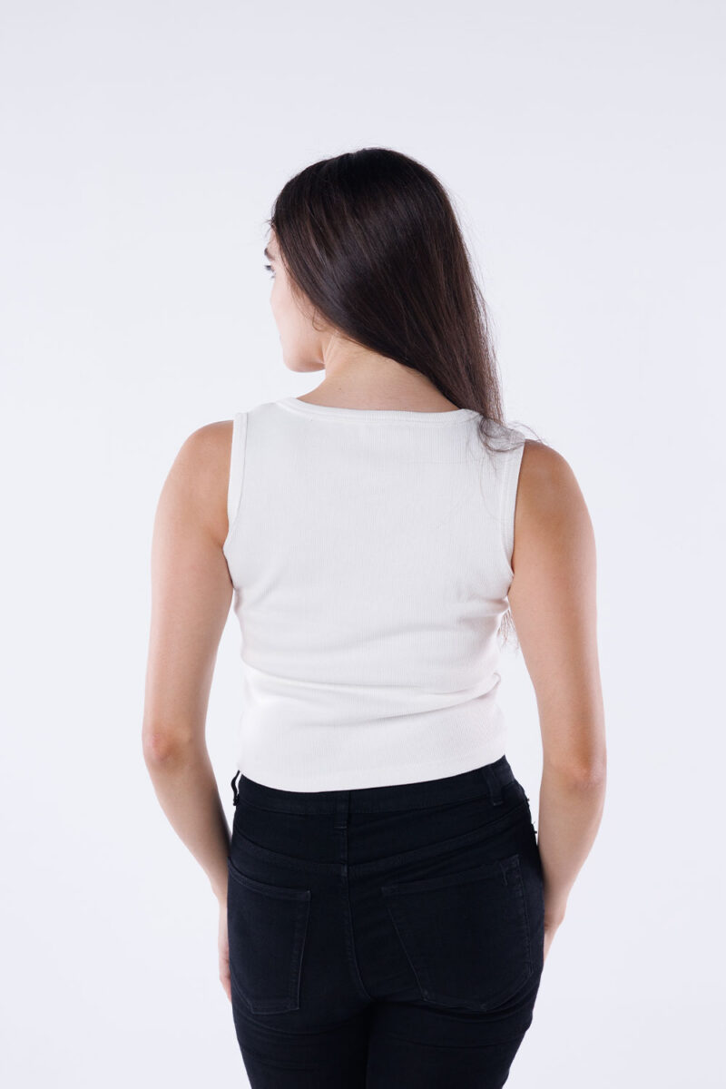 Basic Ribbed Tank Top - Image 8