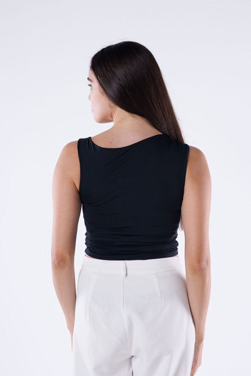 One Shoulder Rushed Asymmetrical Top - Image 12