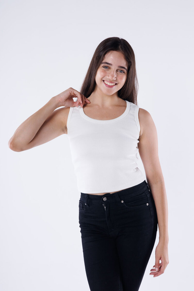 Basic Ribbed Tank Top - Image 9
