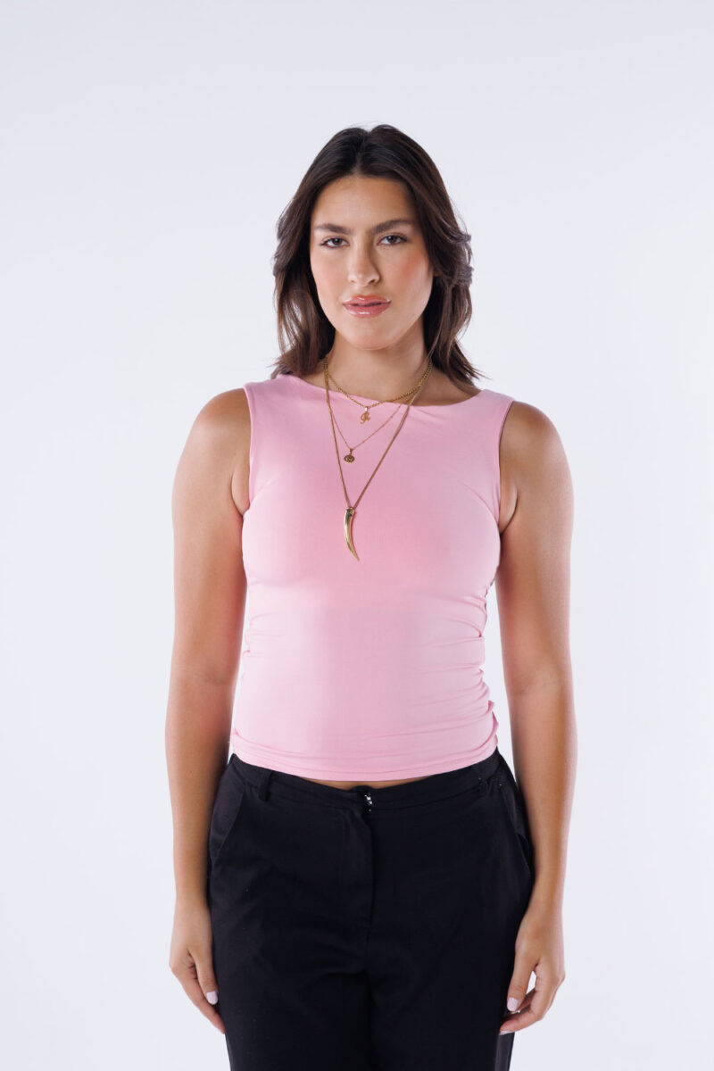 One Shoulder Rushed Asymmetrical Top - Image 18
