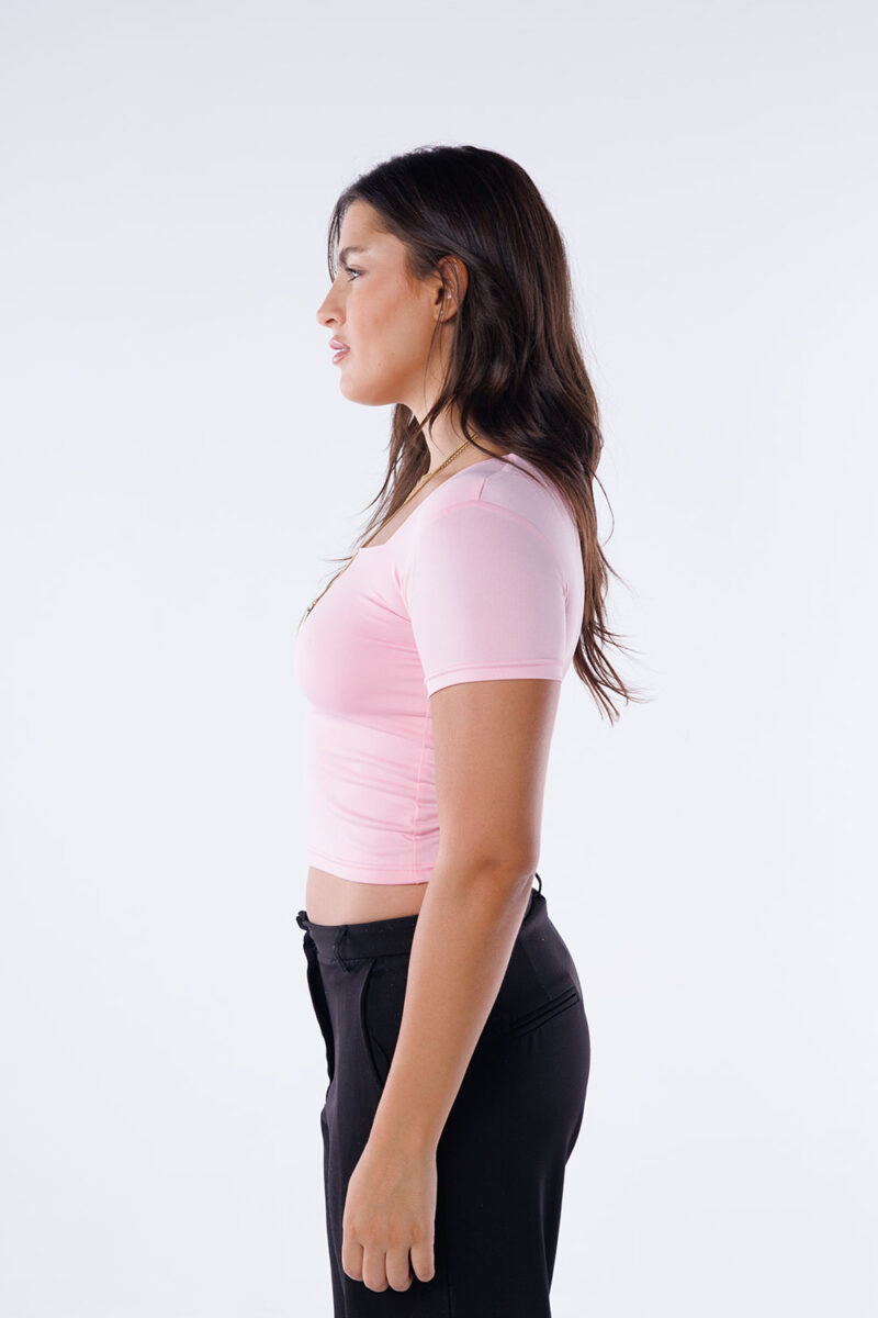 Square Neck Short Sleeve Top - Image 21