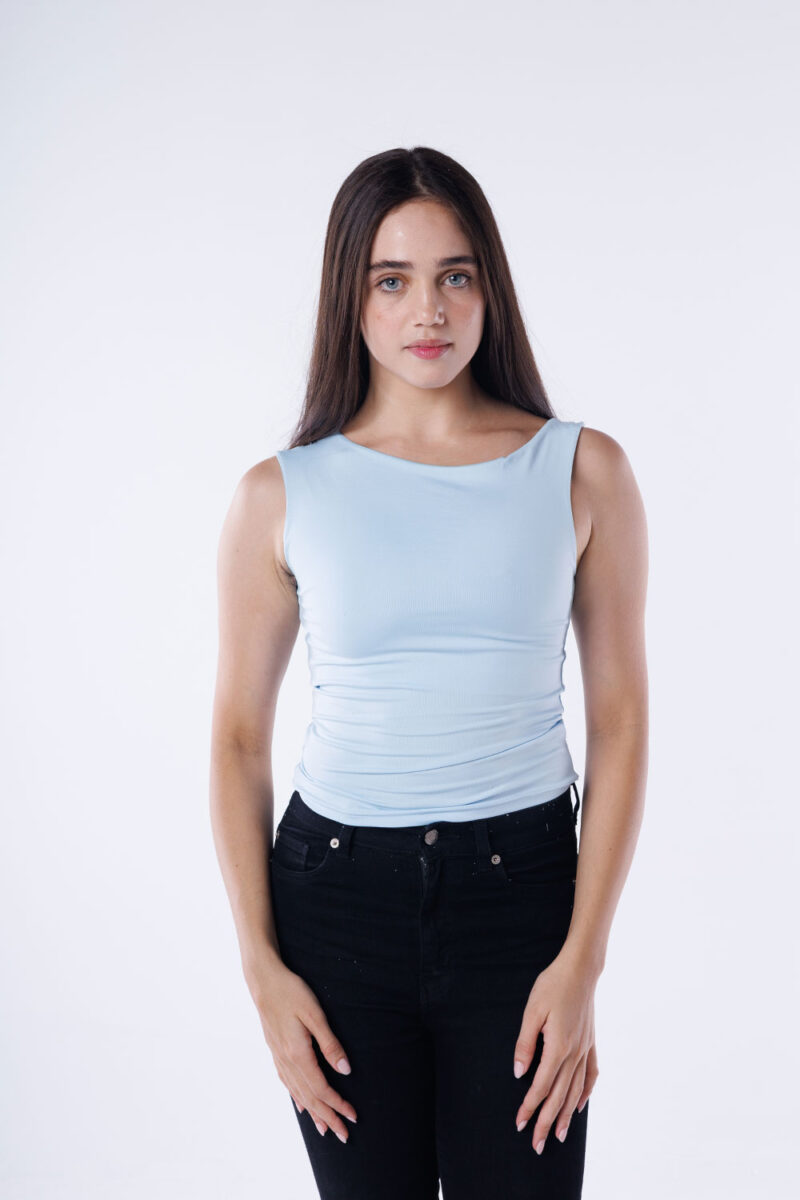 One Shoulder Rushed Asymmetrical Top - Image 22