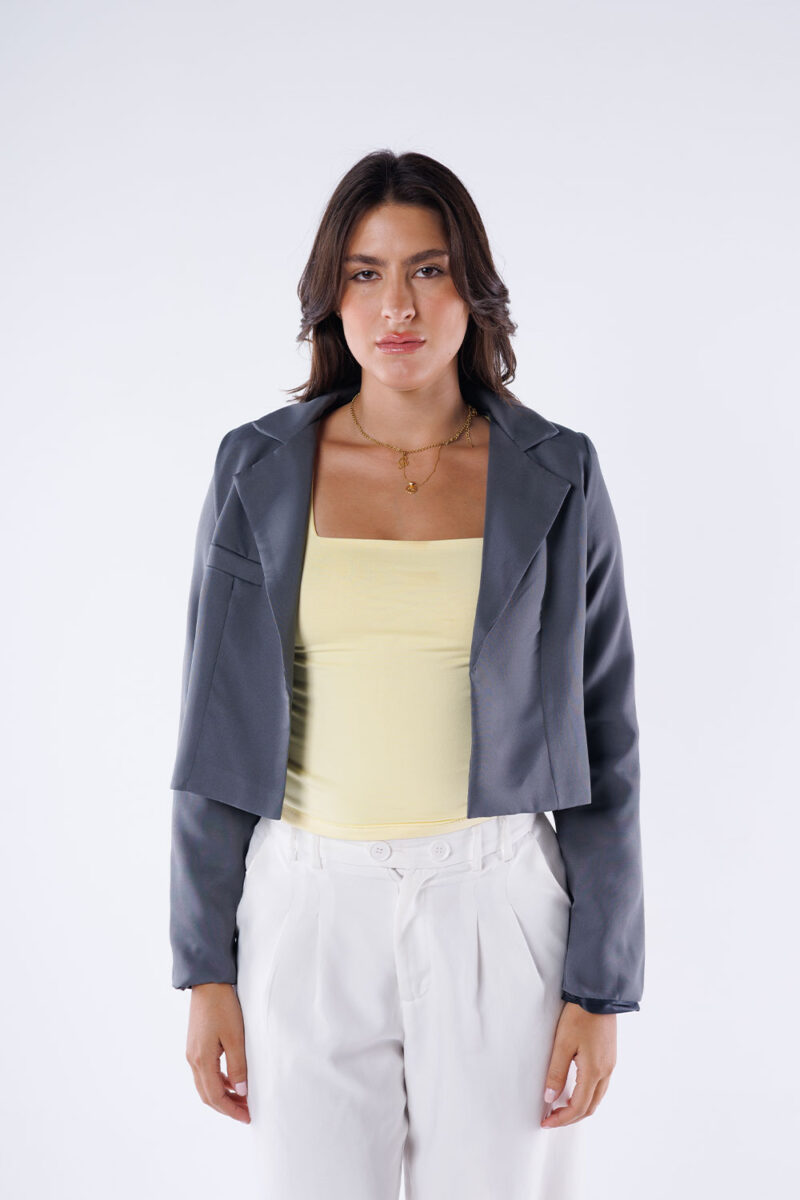 Cropped Blazer - Image 21