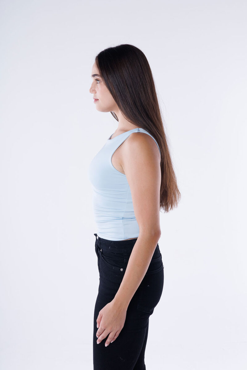 One Shoulder Rushed Asymmetrical Top - Image 23
