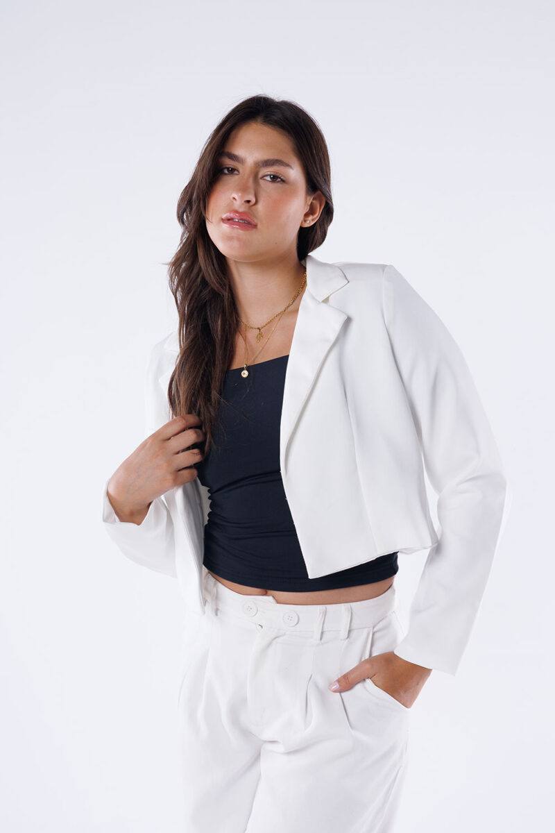 Cropped Blazer - Image 5