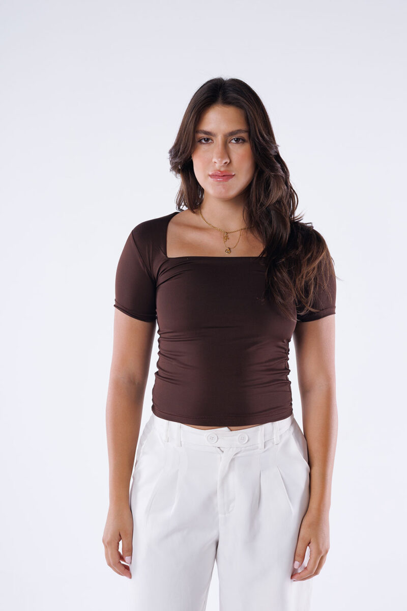 Square Neck Short Sleeve Top - Image 6