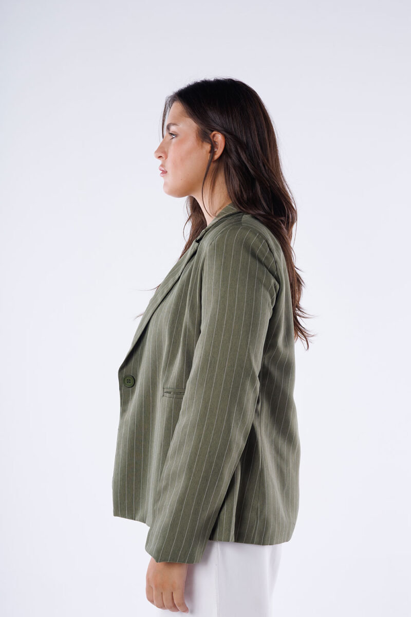 Pinstripe Blazer - Image 7