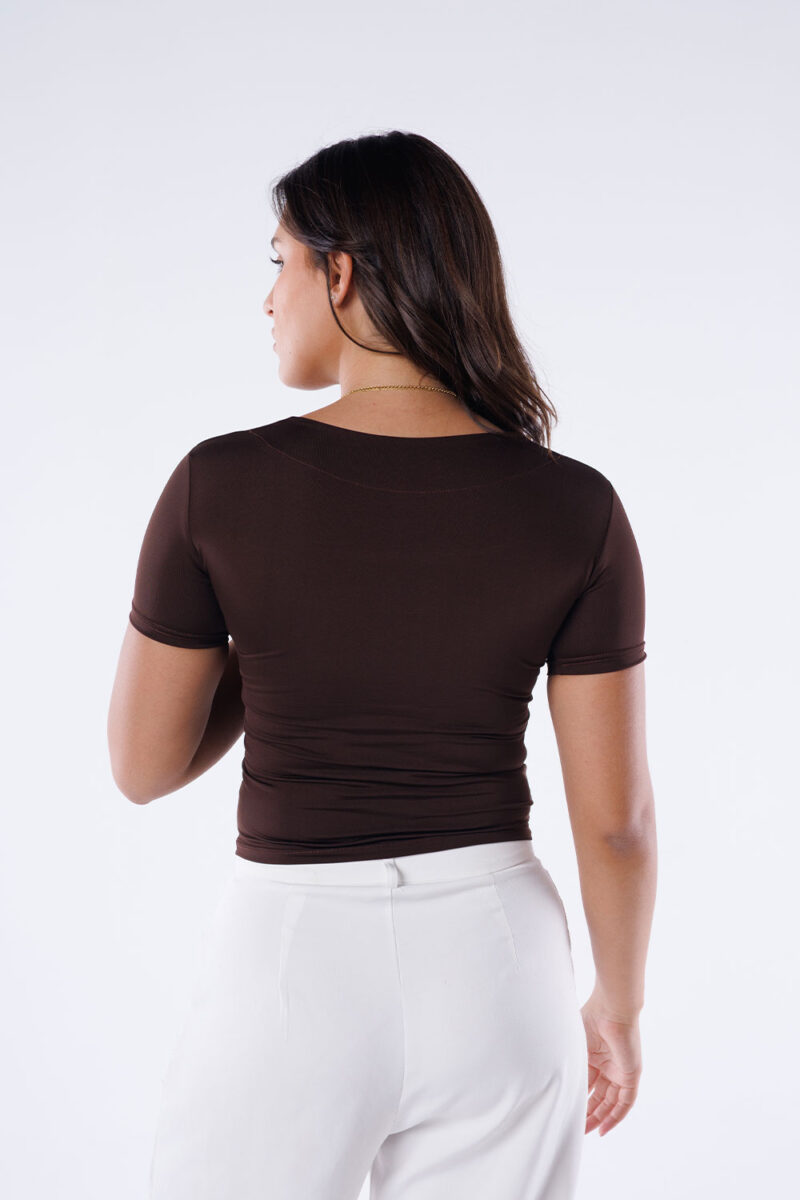 Square Neck Short Sleeve Top - Image 8