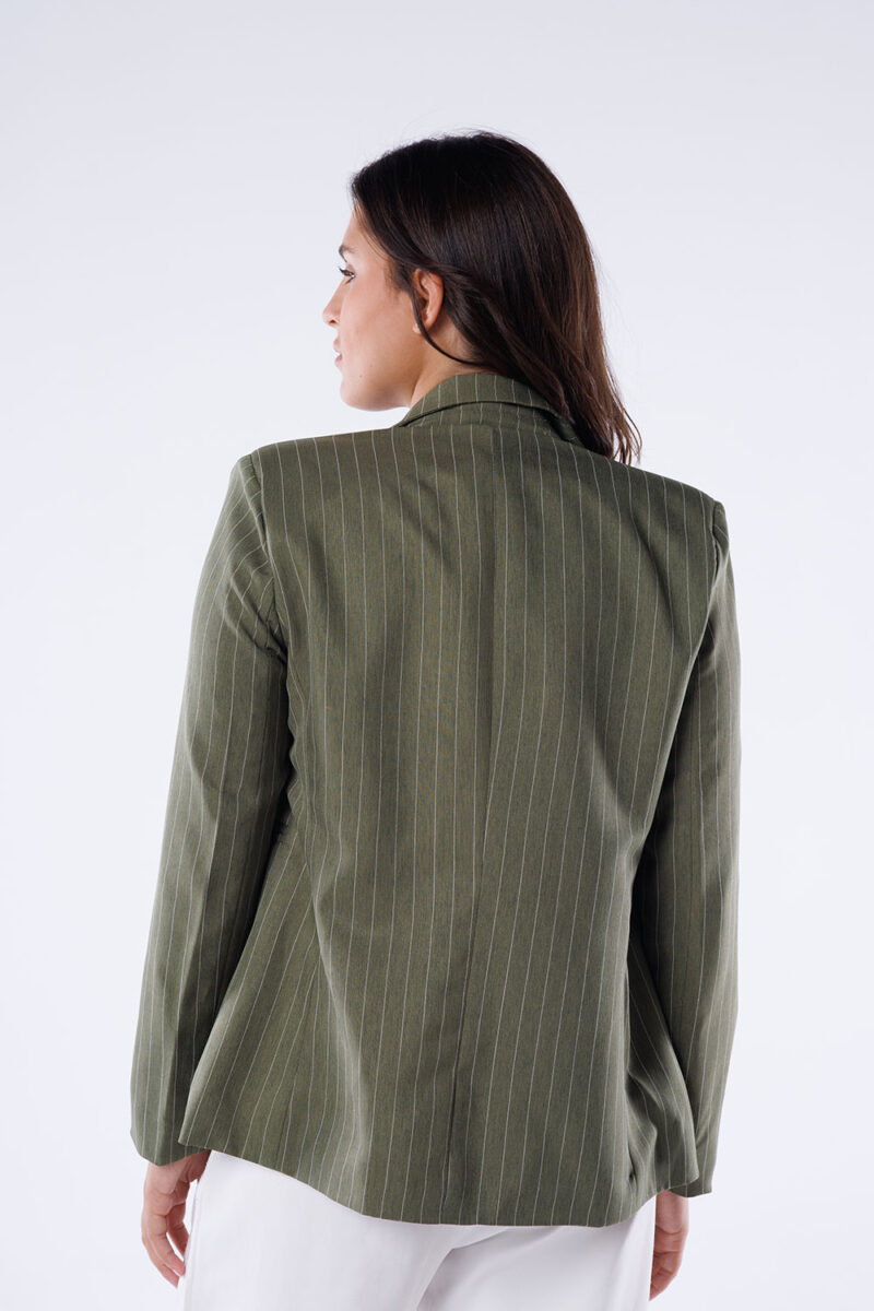 Pinstripe Blazer - Image 8