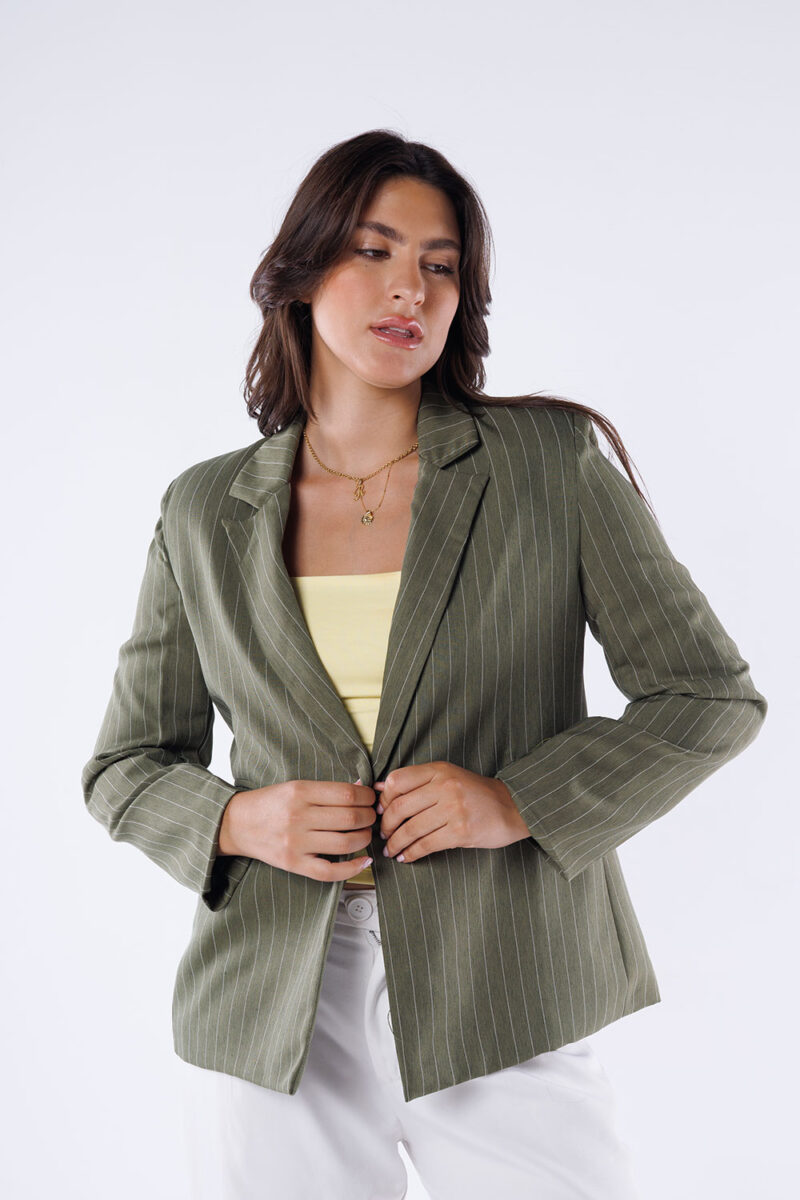 Pinstripe Blazer