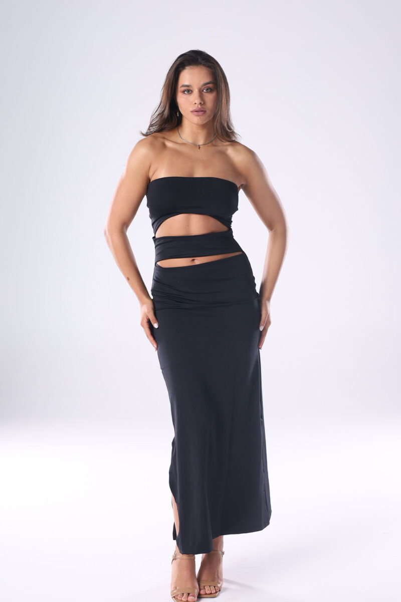 Strapless Cut-Out Maxi Dress - Image 13
