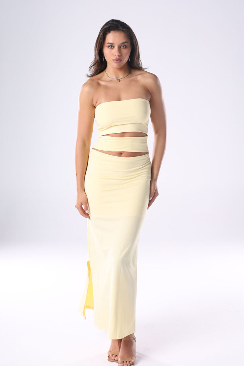 Strapless Cut-Out Maxi Dress - Image 19