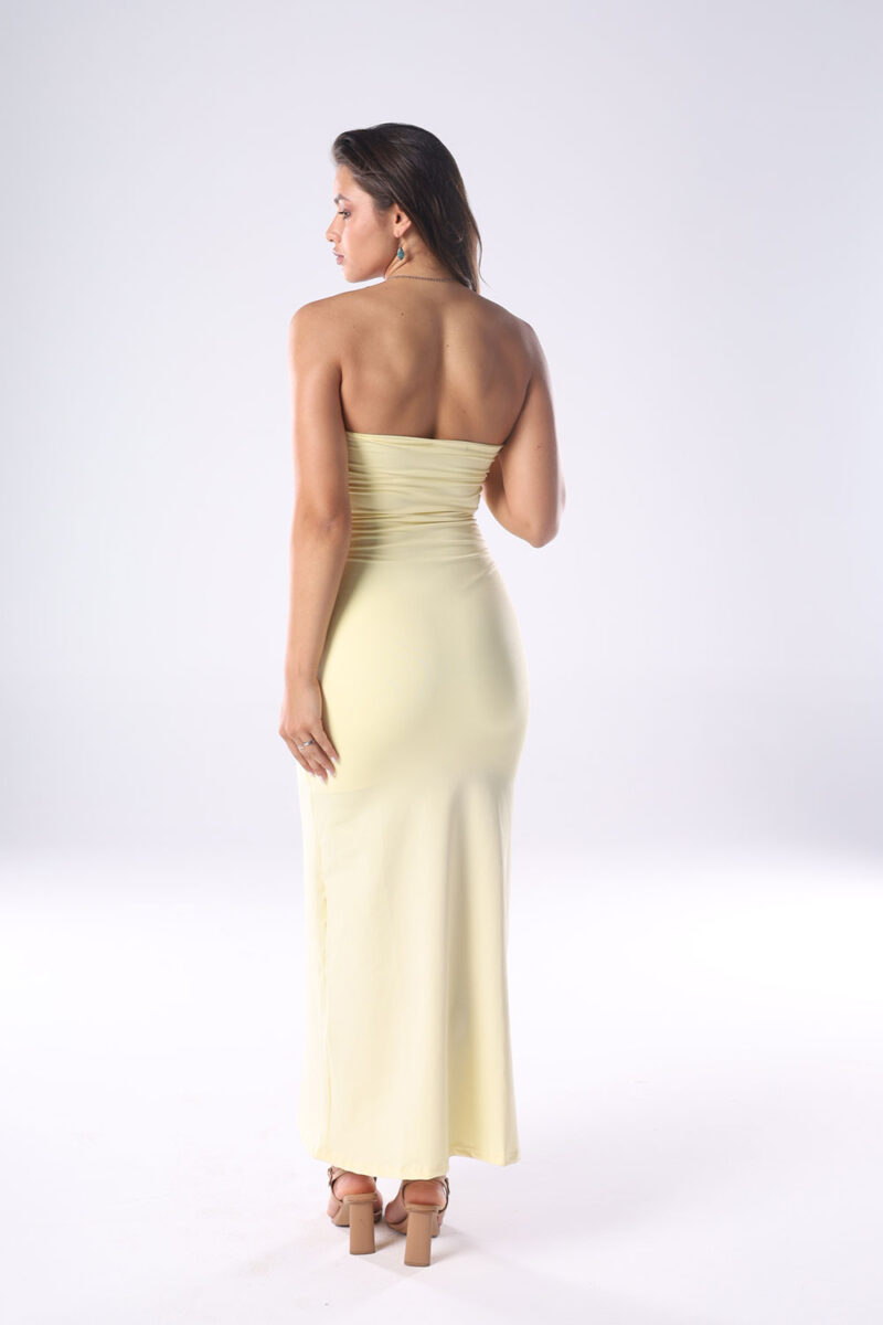 Cut-Out Maxi Dress with Stainless-Steel Brooch - Image 14