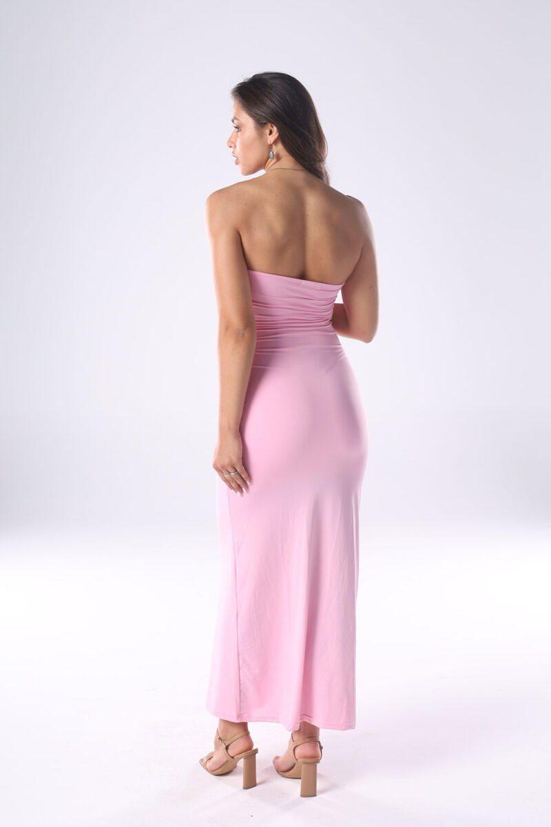 Cut-Out Maxi Dress with Stainless-Steel Brooch - Image 20