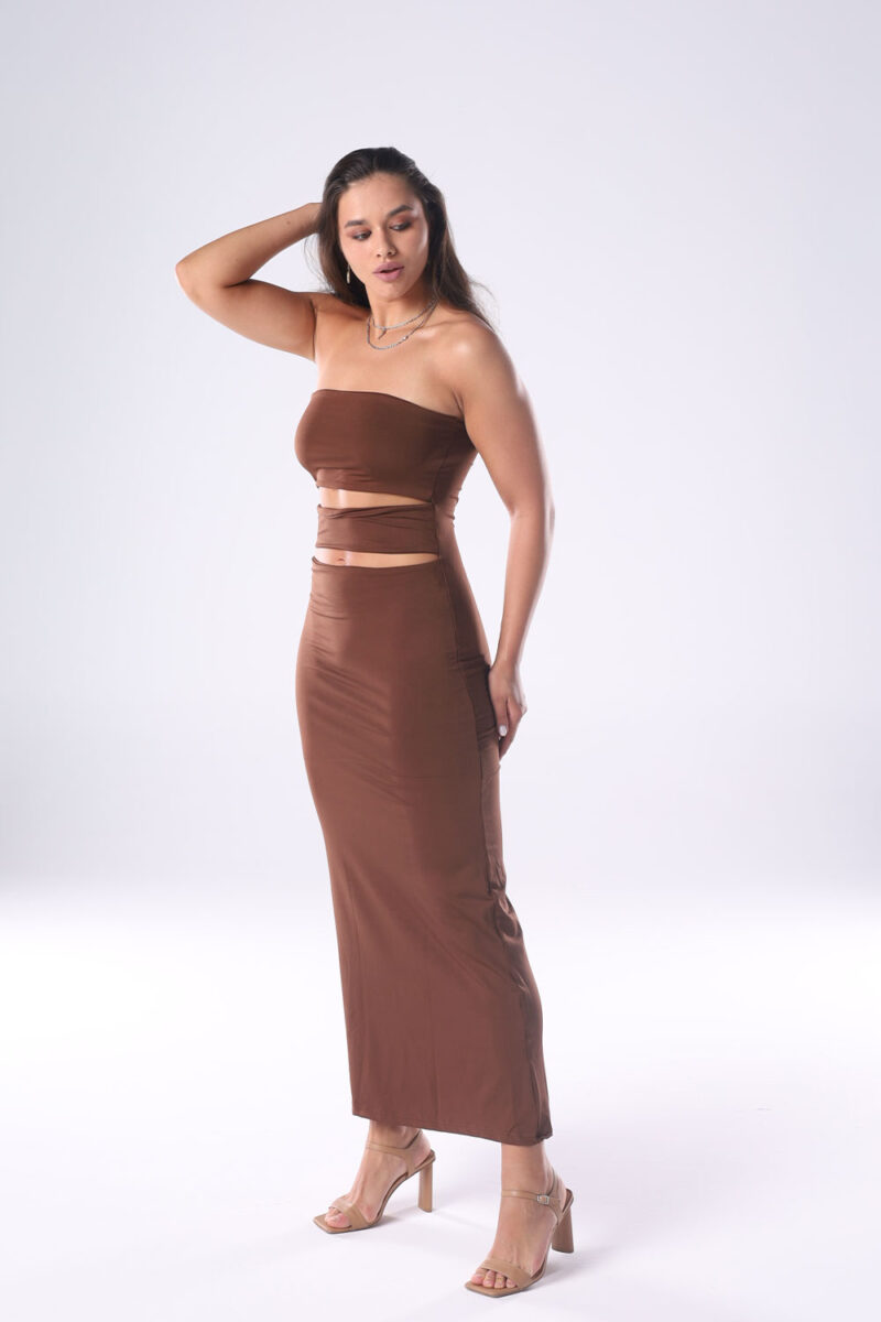 Strapless Cut-Out Maxi Dress - Image 26