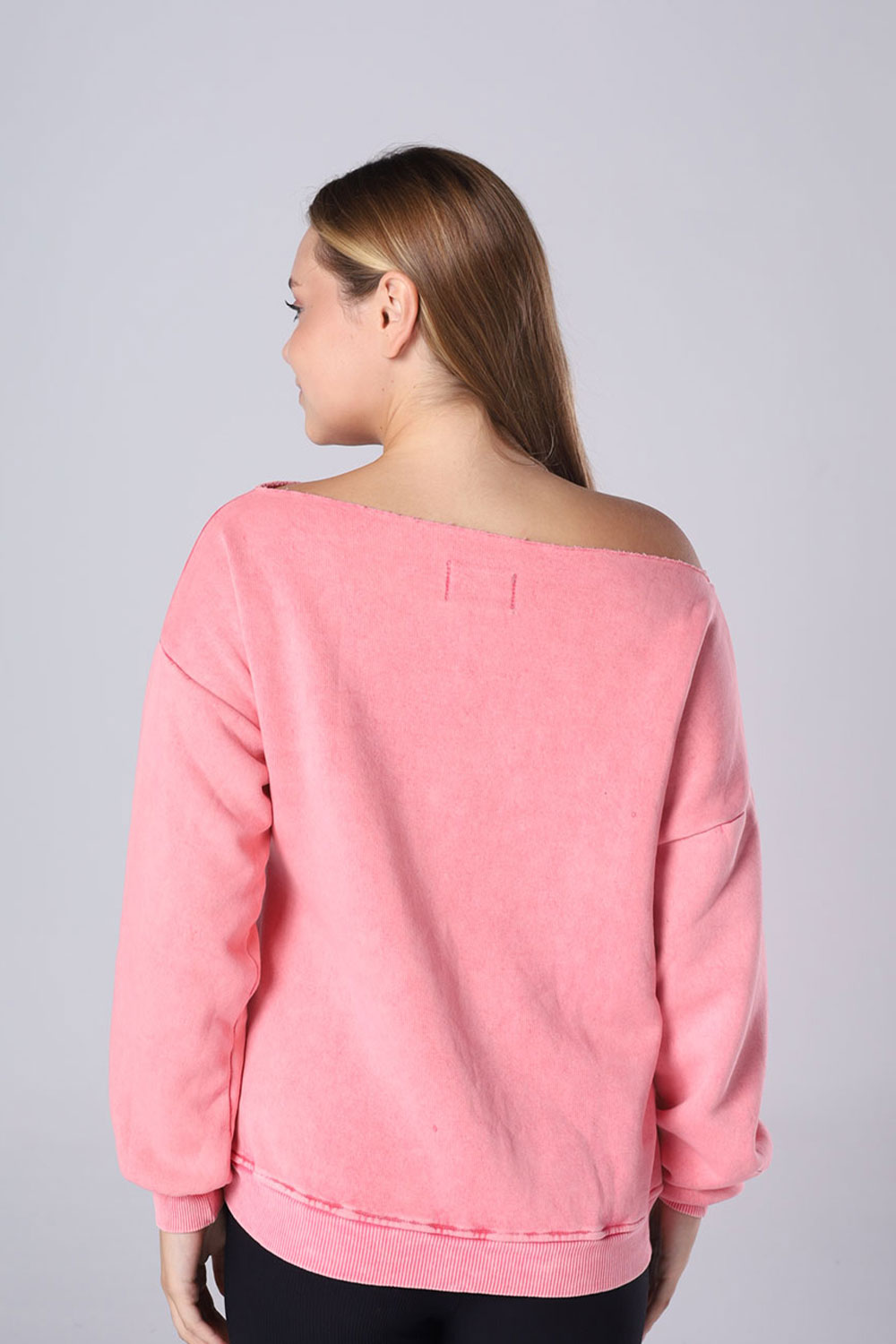 Off-Shoulder Fleece Sweatshirt - Image 28