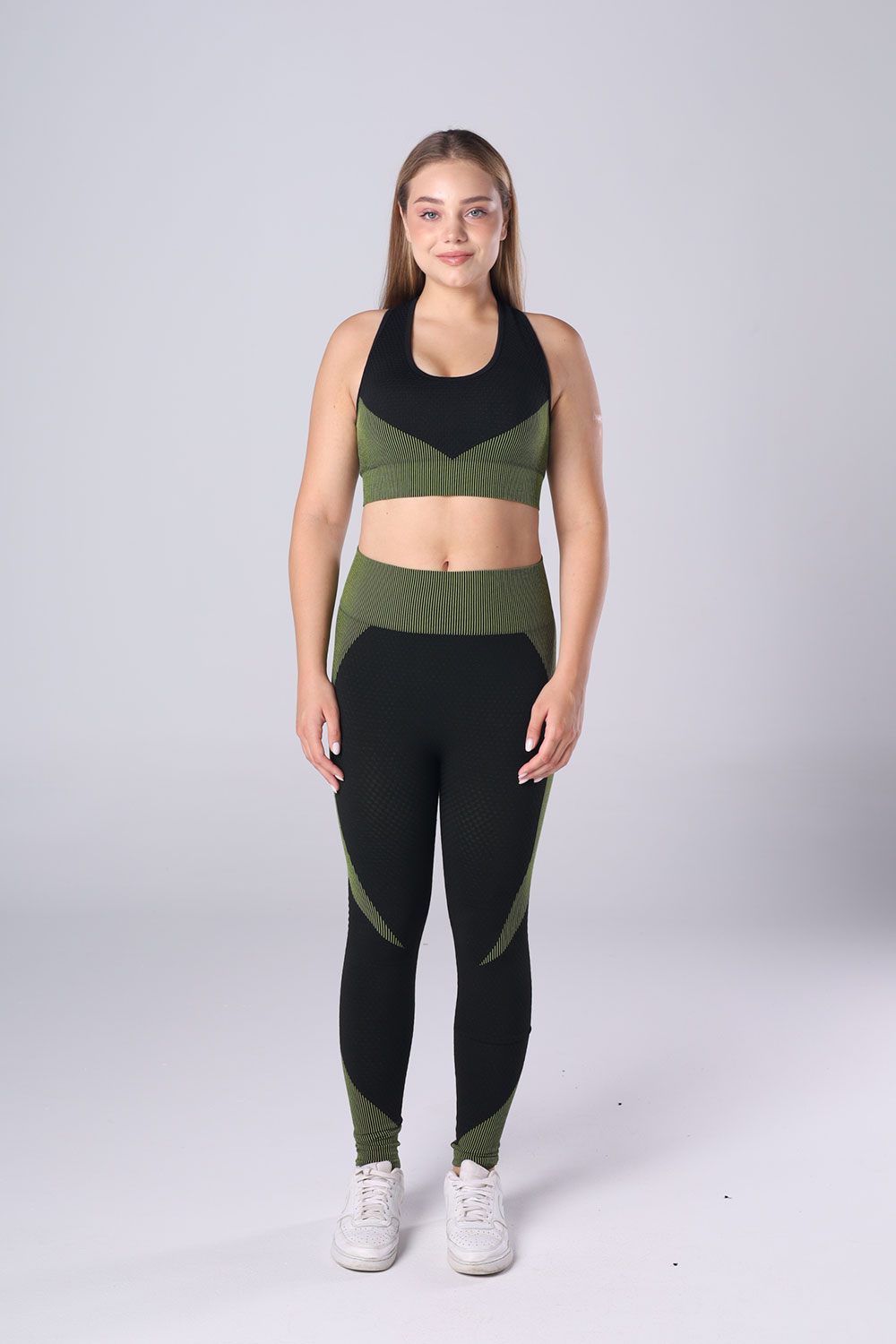 Seamless Zip-Up leggings Set - 3 pieces - Image 47