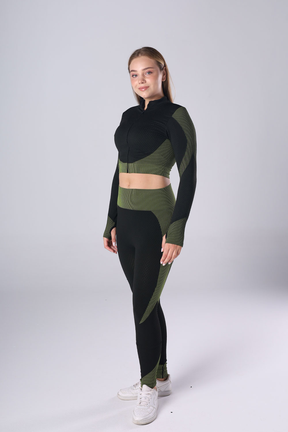 Seamless Zip-Up leggings Set - 3 pieces - Image 45