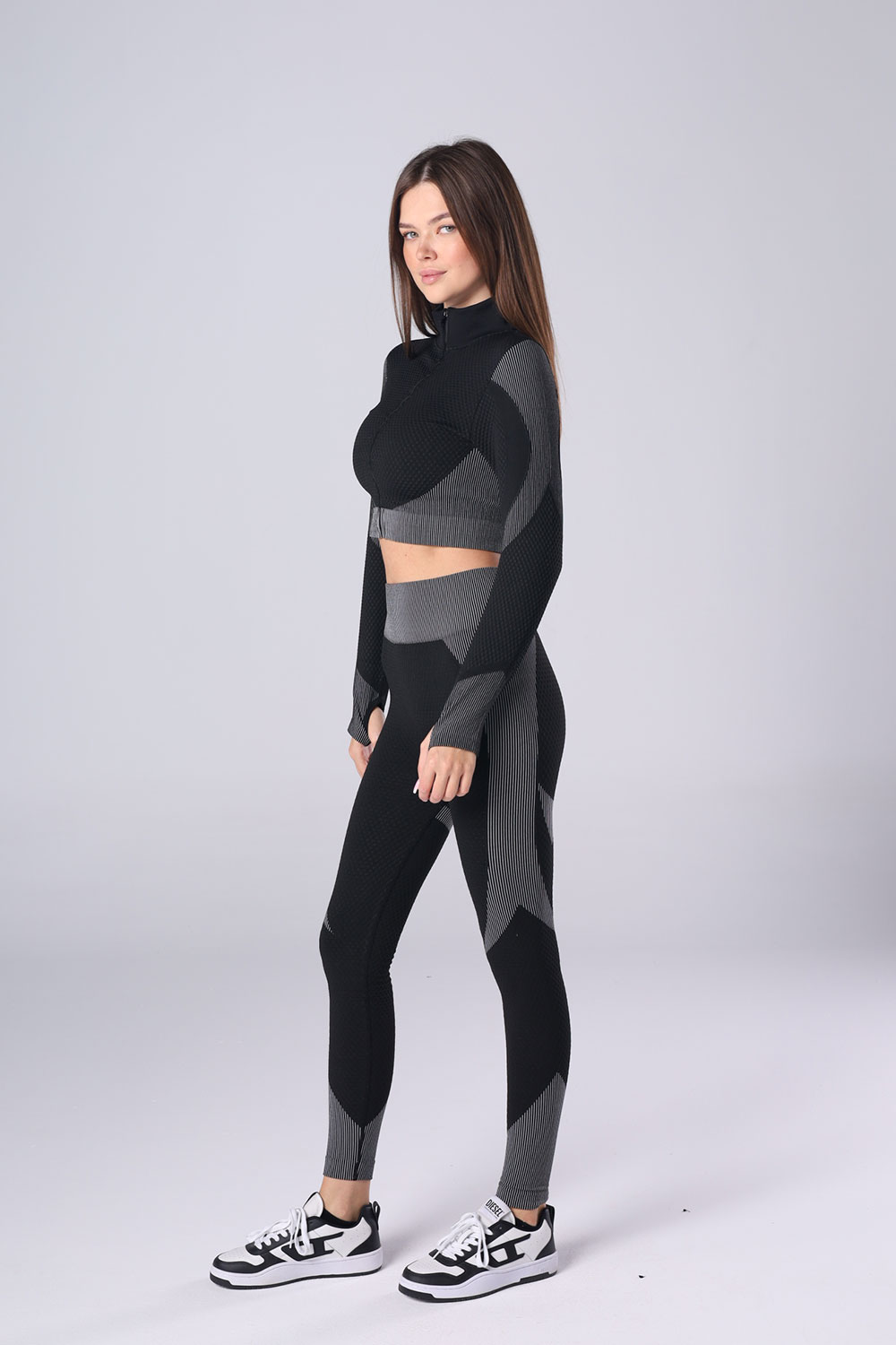 Seamless Zip-Up leggings Set - 3 pieces - Image 21