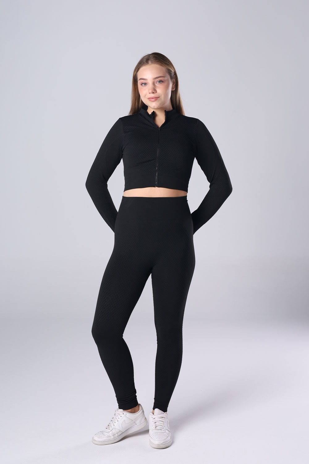 Seamless Zip-Up leggings Set - 3 pieces - Image 17
