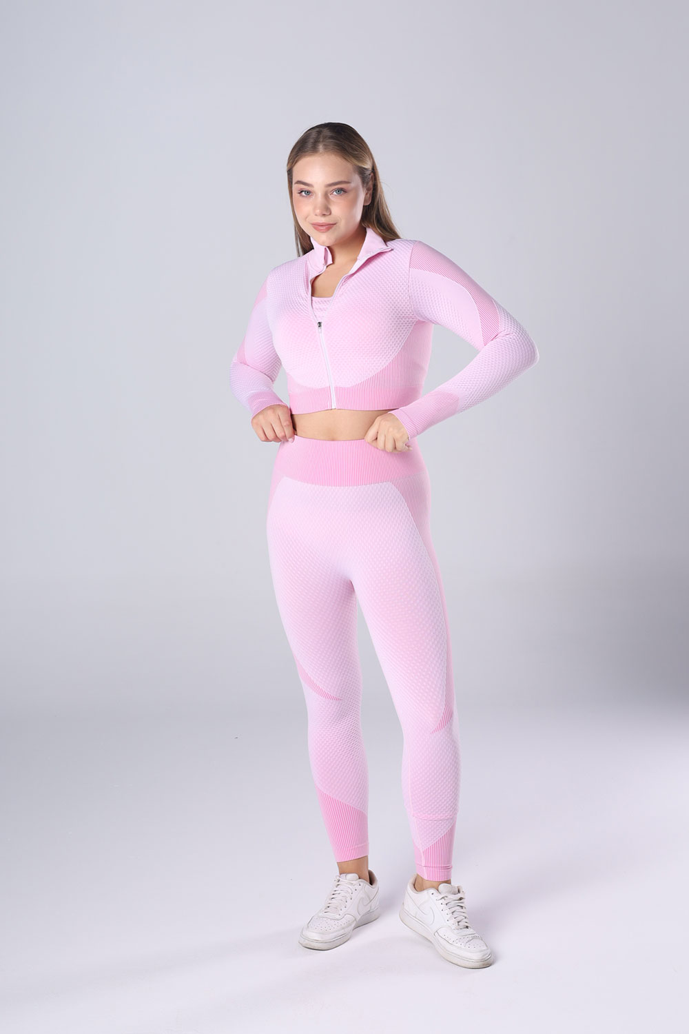 Seamless Zip-Up leggings Set - 3 pieces - Image 11