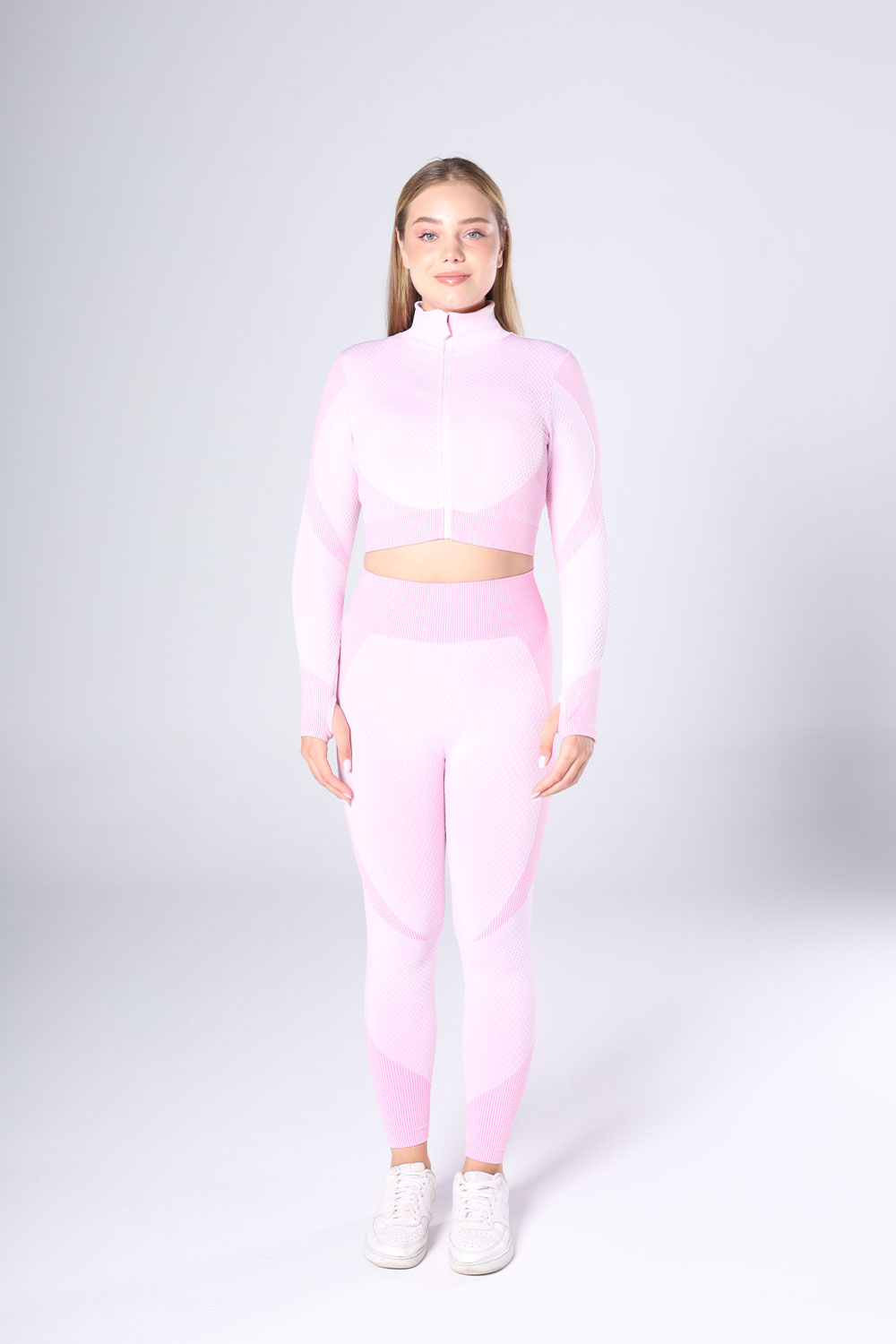 Seamless Zip-Up leggings Set - 3 pieces - Image 13