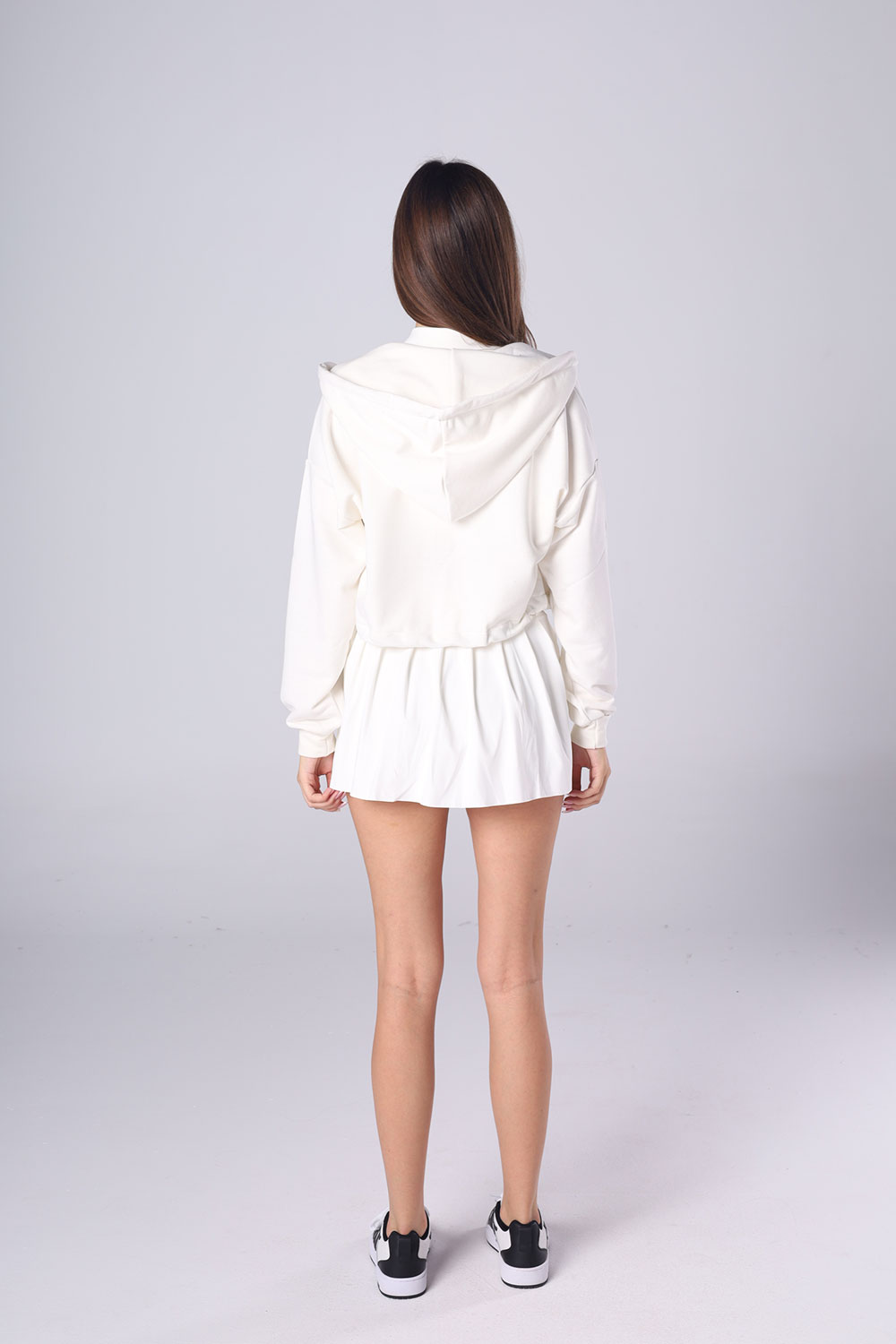 Polo Crop Top and Pleated Skirt Set - Image 13