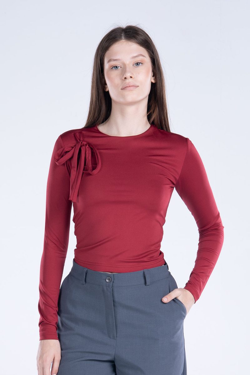 Round Neck Long Sleeve Top - Image 10