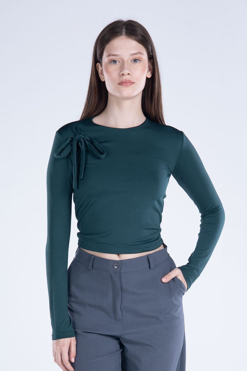 Round Neck Long Sleeve Top - Image 14