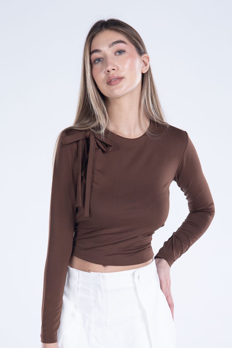 Round Neck Long Sleeve Top - Image 24